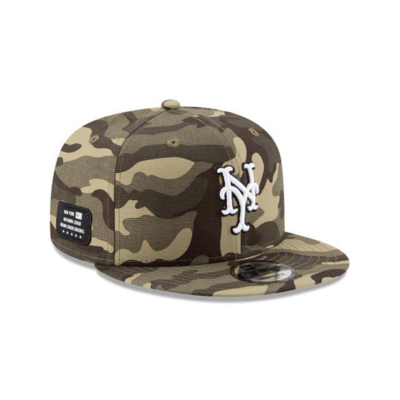 MLB New York Mets Armed Forces Weekend 9Fifty Snapback (SCP9701) - Green New Era Caps